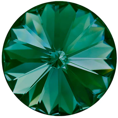Preciosa Chatons Rivoli Round Stones Emerald - Bluestreak Crystals