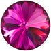 Preciosa Chatons Rivoli Round Stones Fuchsia - Bluestreak Crystals