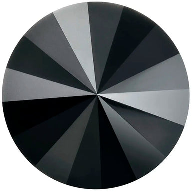 Preciosa Chatons Rivoli Round Stones Jet - Bluestreak Crystals