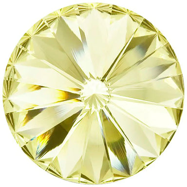 Preciosa Chatons Rivoli Round Stones Jonquil - Bluestreak Crystals