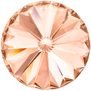 Preciosa Chatons Rivoli Round Stones Light Peach - Bluestreak Crystals