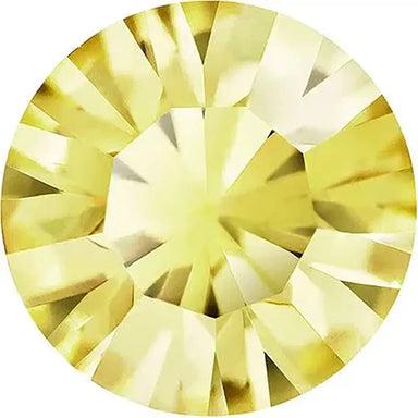 Preciosa Chatons Round Stones Acid Yellow - Bluestreak Crystals