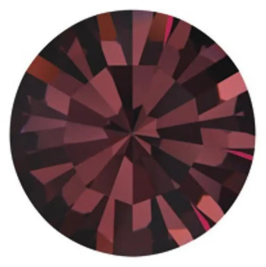 Preciosa Chatons Round Stones Burgundy - Bluestreak Crystals