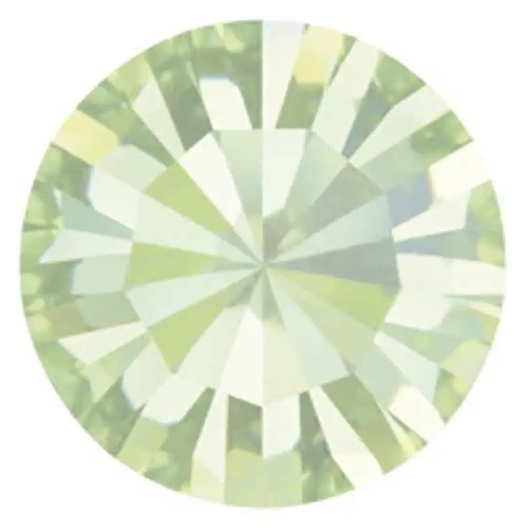 Preciosa Chatons Round Stones Chrysolite - Bluestreak Crystals