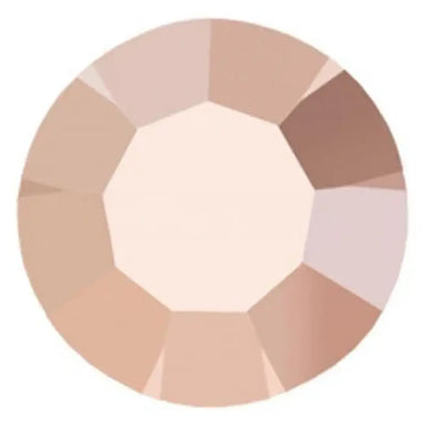 Preciosa Chatons Round Stones Crystal Capri Gold - Bluestreak Crystals