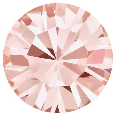 Preciosa Chatons Round Stones Dusty Rose - Bluestreak Crystals