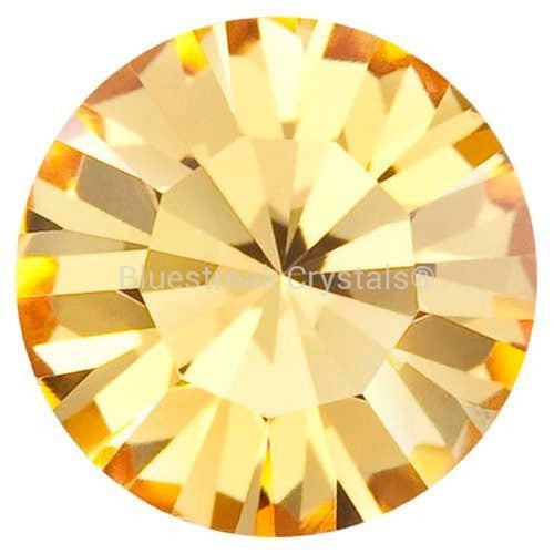 Preciosa Chatons Round Stones Light Topaz-Preciosa Chatons & Round Stones-PP6 (1.35mm) - Pack of 100-Bluestreak Crystals