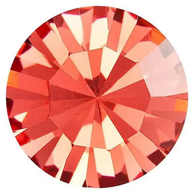 Preciosa Chatons Round Stones Padparadscha - Bluestreak Crystals