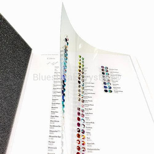 Preciosa Colour Chart of Preciosa Flatback Crystals-Preciosa Colour Charts-Bluestreak Crystals