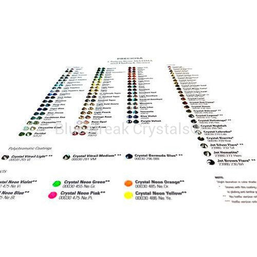 Preciosa Colour Chart & Stand | Preciosa Rhinestones