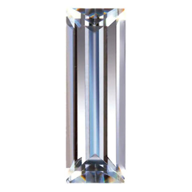 Preciosa Cubic Zirconia Baguette Step Cut White - Bluestreak Crystals