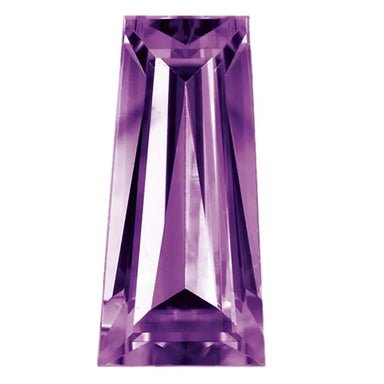 Preciosa Cubic Zirconia Baguette Tapered Cut Amethyst - Bluestreak Crystals