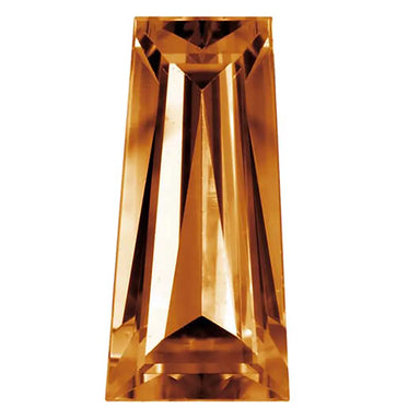 Preciosa Cubic Zirconia Baguette Tapered Cut Brown - Bluestreak Crystals