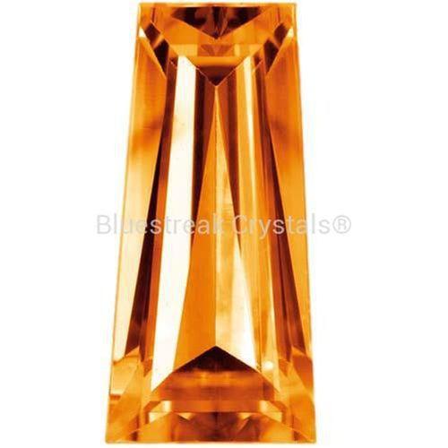 Preciosa Cubic Zirconia Baguette Tapered Cut Orange-Preciosa Cubic Zirconia-2.00x1.50x1.00mm - Pack of 200 (Wholesale)-Bluestreak Crystals