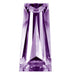 Preciosa Cubic Zirconia Baguette Tapered Cut Purple - Bluestreak Crystals