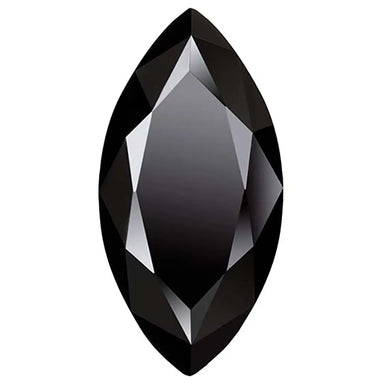 Preciosa Cubic Zirconia Marquise Diamond Cut Black - Bluestreak Crystals