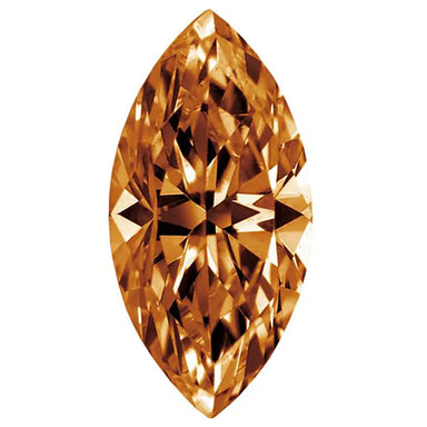 Preciosa Cubic Zirconia Marquise Diamond Cut Brown - Bluestreak Crystals