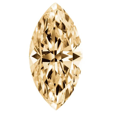 Preciosa Cubic Zirconia Marquise Diamond Cut Champagne - Bluestreak Crystals