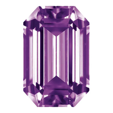 Preciosa Cubic Zirconia Octagon Step Cut Amethyst - Bluestreak Crystals