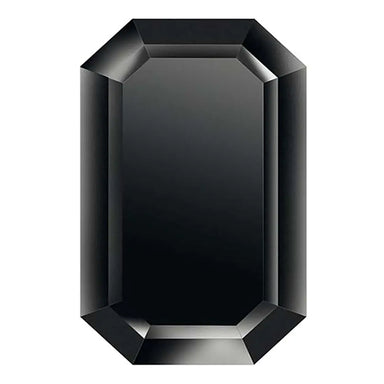 Preciosa Cubic Zirconia Octagon Step Cut Black - Bluestreak Crystals