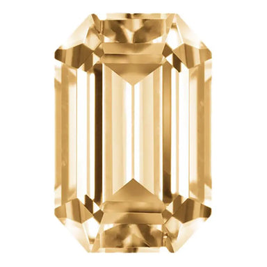 Preciosa Cubic Zirconia Octagon Step Cut Champagne - Bluestreak Crystals