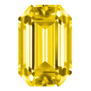 Preciosa Cubic Zirconia Octagon Step Cut Gold - Bluestreak Crystals