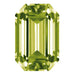 Preciosa Cubic Zirconia Octagon Step Cut Olive - Bluestreak Crystals
