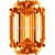 Preciosa Cubic Zirconia Octagon Step Cut Orange-Preciosa Cubic Zirconia-4.00x2.00mm - Pack of 100 (Wholesale)-Bluestreak Crystals