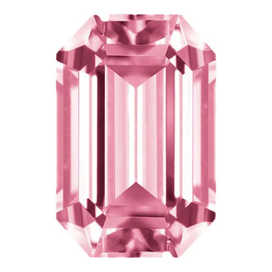 Preciosa Cubic Zirconia Octagon Step Cut Pink - Bluestreak Crystals