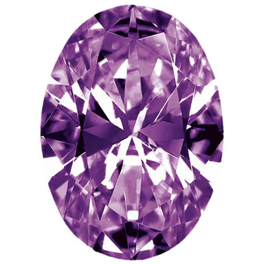 Preciosa Cubic Zirconia Oval Diamond Cut - Amethyst - Bluestreak Crystals