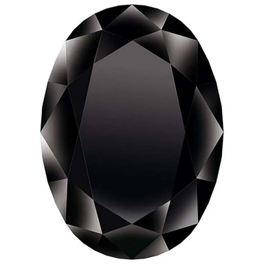 Preciosa Cubic Zirconia Oval Diamond Cut Black - Bluestreak Crystals