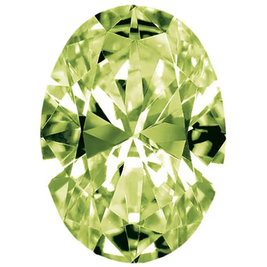 Preciosa Cubic Zirconia Oval Diamond Cut Peridot - Bluestreak Crystals