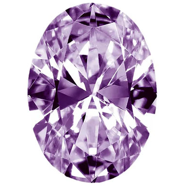 Preciosa Cubic Zirconia Oval Diamond Cut Purple - Bluestreak Crystals