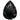 Preciosa Cubic Zirconia Pear Diamond Cut Black - Bluestreak Crystals