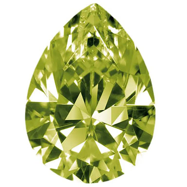 Preciosa Cubic Zirconia Pear Diamond Cut Olive - Bluestreak Crystals