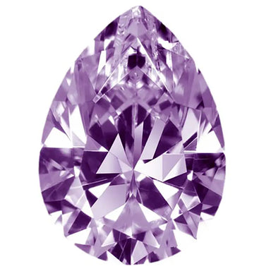 Preciosa Cubic Zirconia Pear Diamond Cut Purple - Bluestreak Crystals