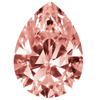 Preciosa Cubic Zirconia Pear Diamond Cut Rhodolite - Bluestreak Crystals