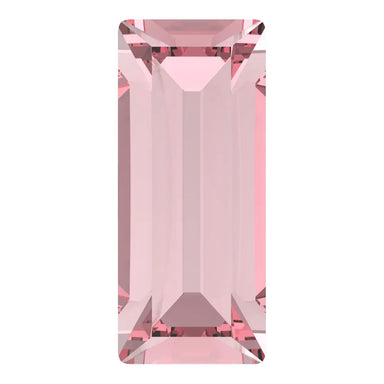 Preciosa Fancy Stones Baguette Light Rose - Bluestreak Crystals