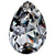 Preciosa Fancy Stones Baroque Pear Black Diamond-Preciosa Fancy Stones-6x4mm - Pack of 720 (Wholesale)-Bluestreak Crystals