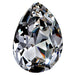 Preciosa Fancy Stones Baroque Pear Black Diamond - Bluestreak Crystals