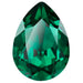 Preciosa Fancy Stones Baroque Pear Emerald - Bluestreak Crystals