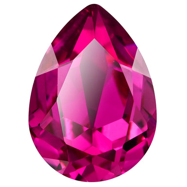 Preciosa Fancy Stones Baroque Pear Fuchsia - Bluestreak Crystals