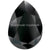 Preciosa Fancy Stones Baroque Pear Jet Hematite UNFOILED-Preciosa Fancy Stones-10x7mm - Pack of 144 (Wholesale)-Bluestreak Crystals