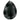Preciosa Fancy Stones Baroque Pear Jet Hematite UNFOILED - Bluestreak Crystals