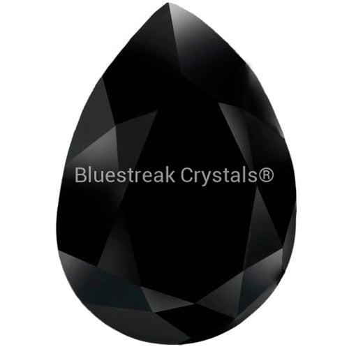 Preciosa Fancy Stones Baroque Pear Jet UNFOILED-Preciosa Fancy Stones-6x4mm - Pack of 720 (Wholesale)-Bluestreak Crystals