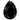 Preciosa Fancy Stones Baroque Pear Jet UNFOILED - Bluestreak Crystals