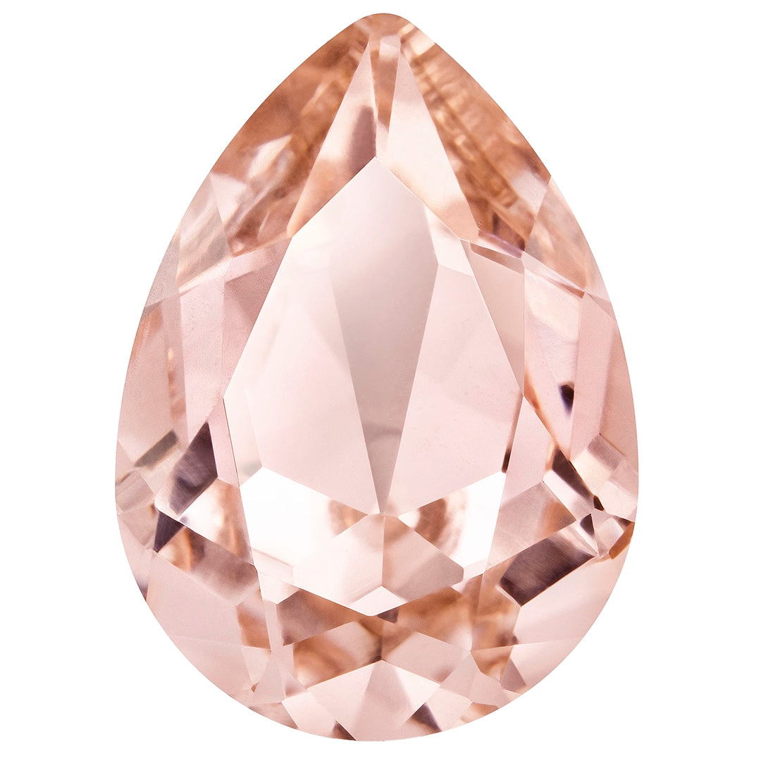 Preciosa Fancy Stones Baroque Pear Light Peach - Bluestreak Crystals