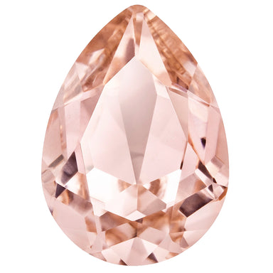 Preciosa Fancy Stones Baroque Pear Light Peach - Bluestreak Crystals