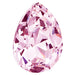 Preciosa Fancy Stones Baroque Pear Light Rose - Bluestreak Crystals