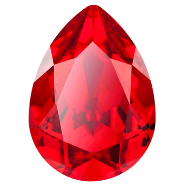 Preciosa Fancy Stones Baroque Pear Light Siam - Bluestreak Crystals